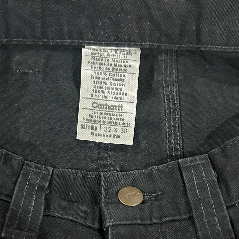 Carhartt Men's Black Pants - Picture 5 of 5